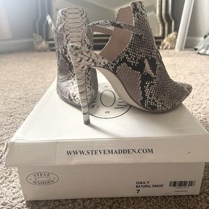 Steve Madden Snake Heeled Bootie